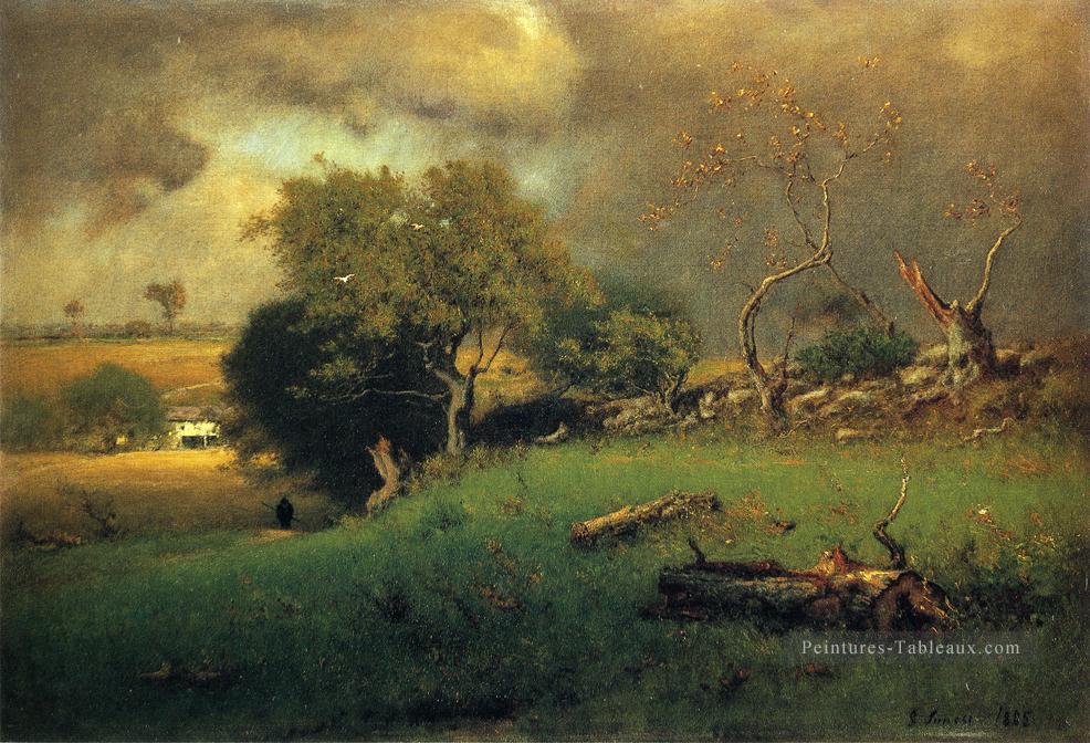 Le Storm2 paysage Tonalist George Inness Peintures à l'huile